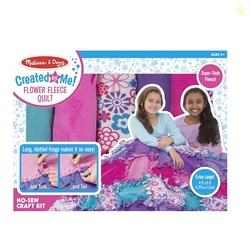 Melissa & Doug Created by Me! Flower Fleece Quilt No-Sew Craft Kit (48