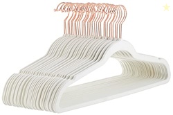 Amazon Basics Slim Velvet Non-Slip Space Saving Suit Clothes Hangers, 