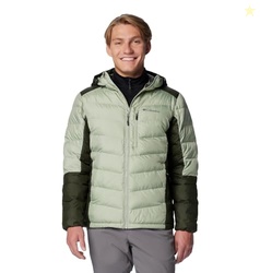 Columbia Men's Labyrinth Loop II Hooded Jacket, Safari/Greenscape, X-L
