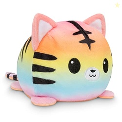 TeeTurtle - The Original Reversible Tiger Plushie - Pride - Orange + R