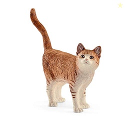 Schleich Farm World, Realistic Cute Cat Toys for Boys and Girls, Orang