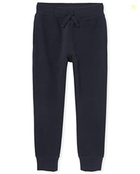The Children's Place Boys Active Fleece Jogger Pants, New Navy Single,