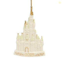 Lenox Ornaments, 2025 Cinderella Castle Christmas Tree Ornament, Porce