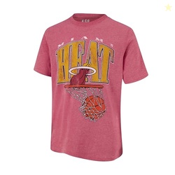 Ultra Game Boys' Active T-Shirt,Miami Heat,Team Color,14-16