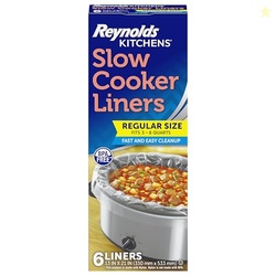 Reynolds Kitchens Slow Cooker Liners, Regular (Fits 3-8 Quarts), 6 Cou