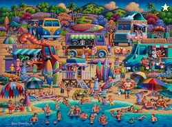 Buffalo Games - Dowdle - Shrimp Trucks - 1000 Piece Jigsaw Puzzle for 