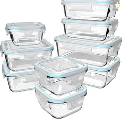 18 Piece Glass Food Storage Containers 