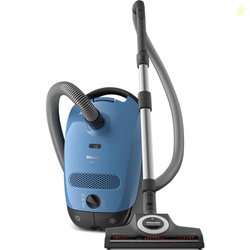 Miele Classic C1 Turbo Team Bagged Canister Vacuum, Tech Blue - Portab
