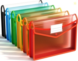 ABC life 6 Pack Plastic Expanding File