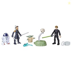 STAR WARS Mission Fleet, 2.5-Inch Scale Grogu Action Figure Set with 4