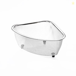 Fox Run Large Stainless Steel Triangular Colander, 3 Quart Pasta Strai