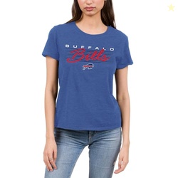 Buffalo Bills Retro Script Lines - NBA Women's Short Sleeve Fan T-Shir