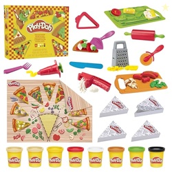Play-Doh Pizza Slice Playset, Play Food Kitchen Toys for Kids, Arts & 