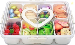 Divided Serving Tray with Lid