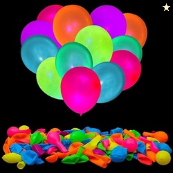 100 Pcs UV Neon Balloons