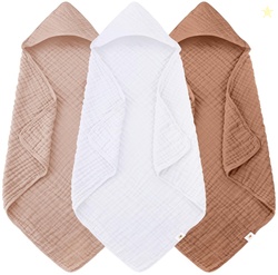 Hooded Baby Bath Towels - 3 Pack 