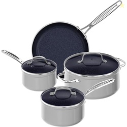 Nuwave 7pc Cookware Set Healthy Duralon Blue Ceramic Nonstick Coated, 