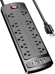 ALESTOR Surge Protector with 12 Outlets