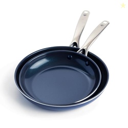 Blue Diamond 9.5 & 11" Nonstick Frying Pan Skillet Set, Diamond Infuse