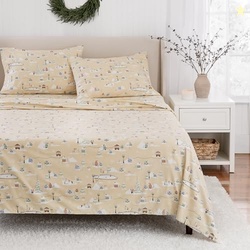 Martha Stewart Holiday Winter Wonderland (Santa Claus) 100% Cotton Fla