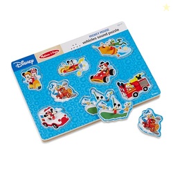 Melissa & Doug Disney Mickey Mouse and Friends Vehicles Sound Puzzle (