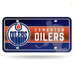 Rico Industries NHL Hockey Edmonton Oilers Metal Auto Tag 8.5" x 11" -