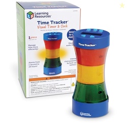 Learning Resources Time Tracker Visual Timer & Clock - 1 Piece, Classr