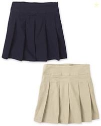 The Children's Place Girls Pleated Skort,Sandy/Tidal 2 Pack,6P