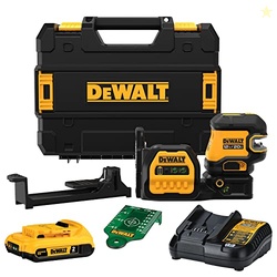DEWALT 20V/12V MAX Laser Level Kit, Cross Line Laser and 5 Spot Laser,