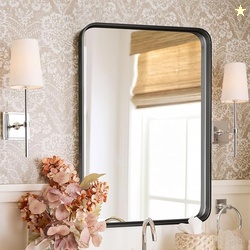 DUMOS Black Metal Bathroom Mirrors