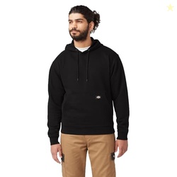 Dickies Mens Big Tall Pullover Hoodie Fleece Jacket, Black, 4X-Large U
