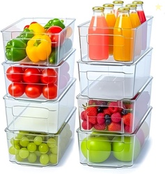 Fridge & Refrigerator Organizer Bins (8 Pack)