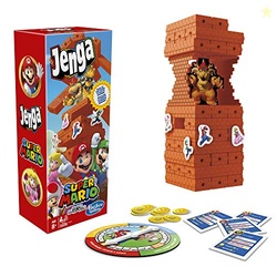 Hasbro Jenga: Super Mario Edition Game | Block Stacking Tower Game | B