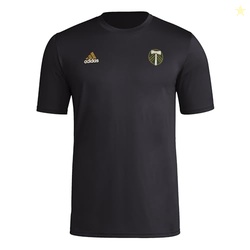 adidas Men's Portland Timbers MLS Short Sleeve T-Shirt, Black, Small