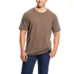 Ariat Men's Rebar Cottonstrong Short Sleeve CrewWork Utility Tee Shirt
