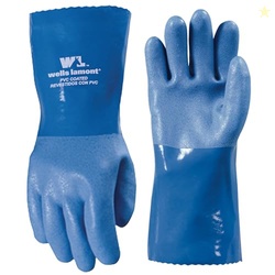 Wells Lamont Heavy Duty Rubber Gloves with PVC Coating, Chemical and A