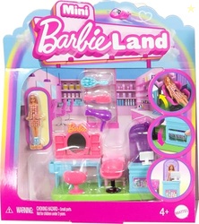 Barbie Mini BarbieLand Collectible Hair Salon Playset with 1.5-Inch Do