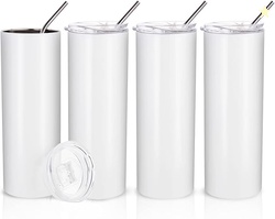 PYD Life Sublimation Blanks Skinny Tumbler - 4 Pack