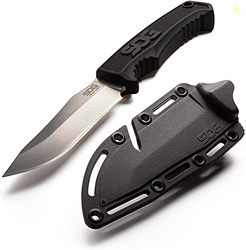 SOG Survival Knife with Sheath - Field Knife Fixed Blade Knives 4 Inch