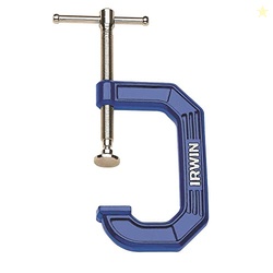 IRWIN Quick-Grip C-Clamp, 6", 225106, Blue