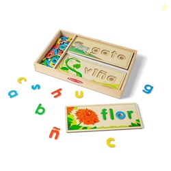 Melissa & Doug Spanish See & Spell Educational Language Learning Toy -