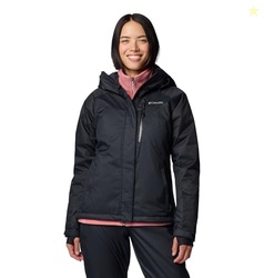 Columbia Women's Snowy Summit Insulated Jacket, Black/Black Dobby, X-L