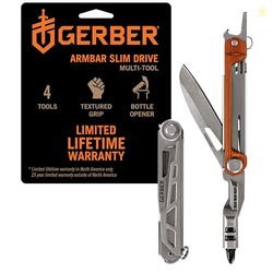 Gerber Gear Armbar Slim Drive Pocket Knife EDC Multitool with Screwdri