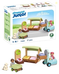 Playmobil Junior: Organic Market Stall & Forklift