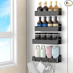 4 Pack Magnetic Spice Rack Organizer