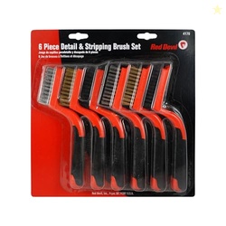 Red Devil 4170 6 PC. Wire Brush Set