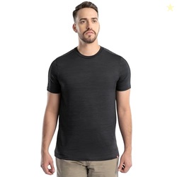 Wrangler Men's Performance Workwear Short Sleeve Crewneck T-Shirt, Bla