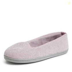 Dearfoams Women's Rebecca Lightweight Cozy Memory Foam Closed Back Sli