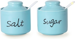ONTUBE 8oz Sugar and Salt Bowls with Lid and Spoon