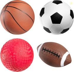 Sports Balls for Kids & Toddlers - (Pack of 4) 